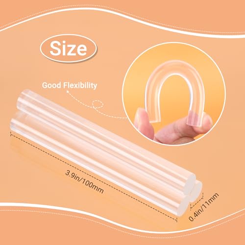 36 Pack Black Hot Glue Sticks & 50 Pack Crystal Clear Hot Glue Sticks, 4 x 0.43 in Full Size Hot Melt Adhesive for Car DIY Art Craft General Repairs