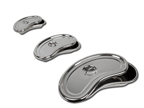 GIMA UPL-063 Stainless Steel Kidney Dish with Lid 247mm x 122mm x 43mm