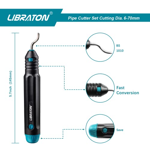 LIBRATON Copper Tube Cutter 1/4" to 2-3/4", Tubing Cutter 1/4" to 2-3/4"