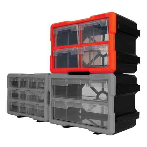 Performance Tool W5911 4-Drawer Interlocking Storage Bin (Pack of 1)