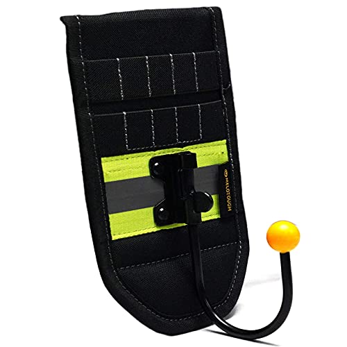 MELOTOUGH 1 PACK Tool Belt Suspenders Heavy Duty Work for Carpenter + 1 PACK Drill Holster Power Tool Holder with Drill Bit Tote