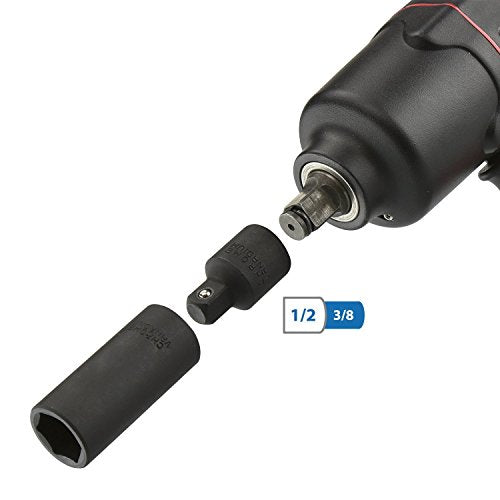 NEIKO 30223A 8 PC Impact Socket Adapter Set, Standard SAE Size, Cr-V Steel, Impact Driver & Wrench Conversion Kit, Locking Impact Socket Adapters & Reducer Set, Ball Detent, 1/4”, 3/8”, 1/2", 3/4”, 1” Adapter Reducer 8-Pc