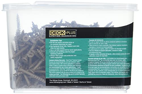 Deck Plus Wood Screws, Brown Exterior, 2-1/2" x #10 & 2" x #8, 5lb Bundle Screws + SCREWS,49005
