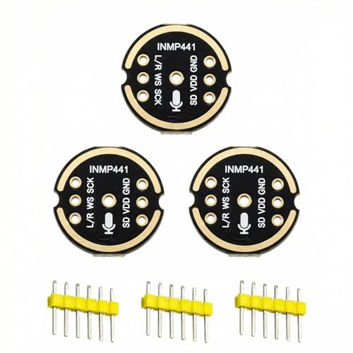3pcs INMP441 Omnidirectional Microphone Module, I2S MEMS Interface Microphone Compatible with Arduino ESP-32 for and Professional Audio Recording Module