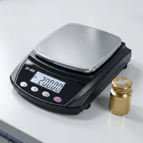 Digital Lab Scale 600g x 0.01g Accuracy Laboratory Balance (Black)
