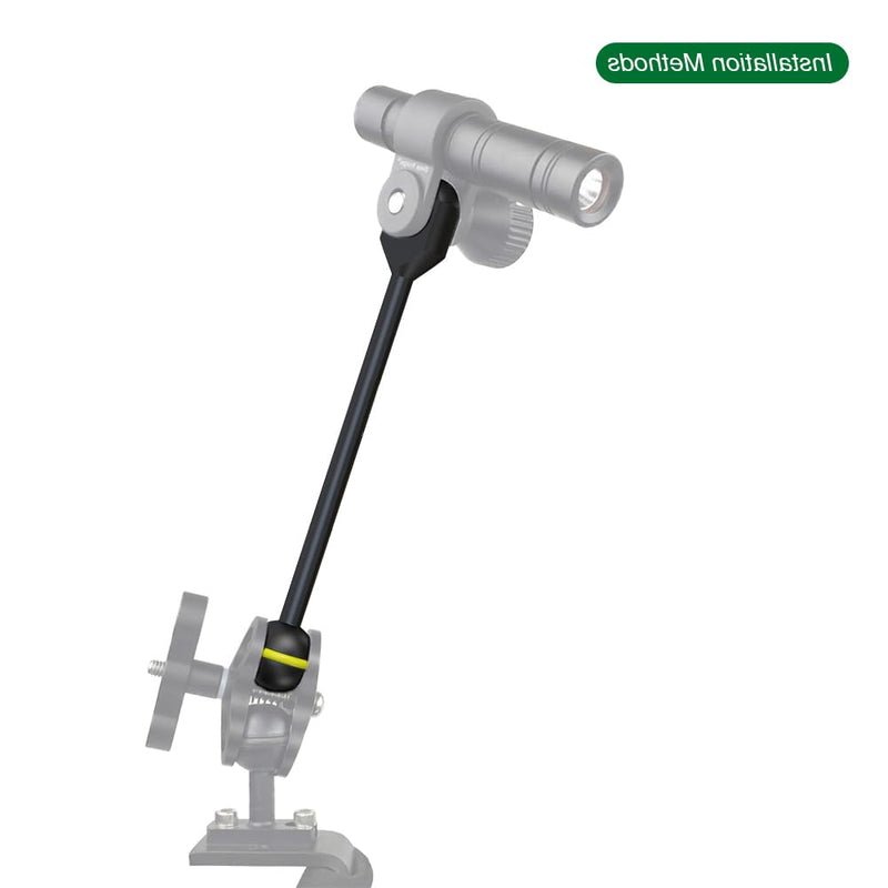 SKYSHARK 7" Aluminum Underwater Extension Arm for Underwater Diving Camera Housing Tray,1" Diving Light Ball to YS Head Adapter for Underwater Strobe,Video Light,Action Camera Light Light System 7 inch