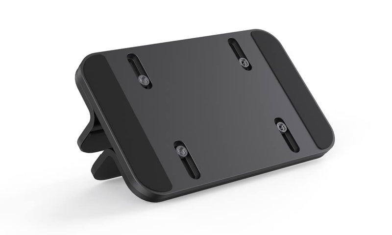 Aluminum Laptop Vertical Stand Organizer, Sturdy Laptop Computer Holder Desktop Stand Compatible with New Retina Apple MacBook Pro/Air, Mac mini and iPad Pro - Black
