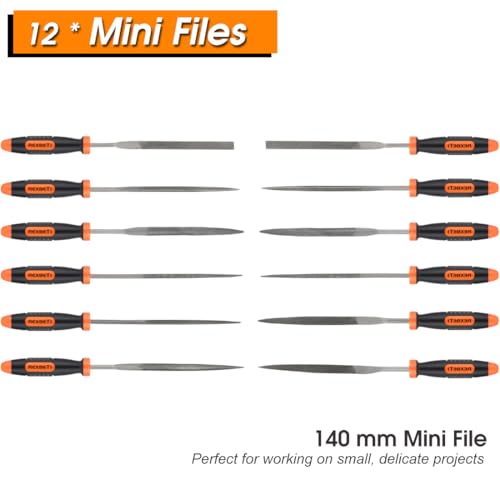 REXBETI 25Pcs Metal File Set, Tool Sharpening, Woodworking, Finishing File