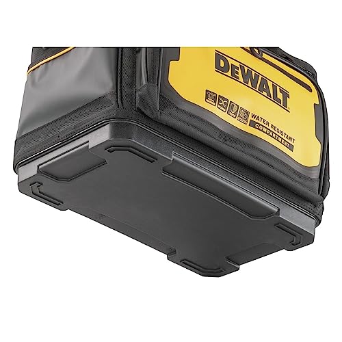 DEWALT Tool Bag, Water Resistant, Hard Bottom, 16-inch, Professional Tool Tote (DWST560103) 16" Open Mouth Tool Bag