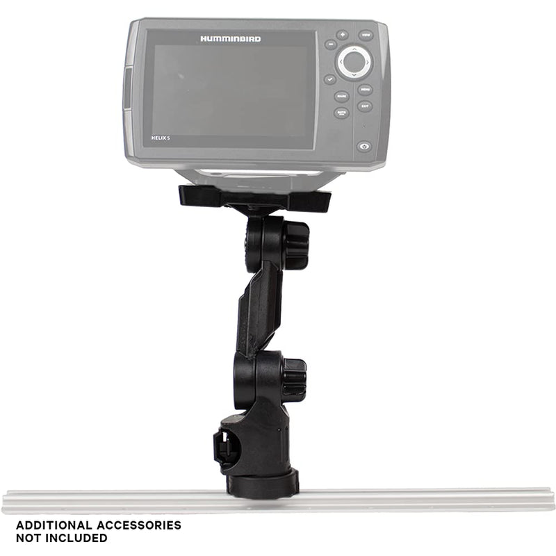 YakAttack Fish Finder Mount for Humminbird Helix 5, 7 and 9 | LockNLoad Kayak Track System | Compatible with GearTrac, MightyMount, and Most Kayak Tracks | Marine Electronics Kayak Accessory