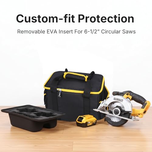 Carry Bag for DEWALT 20V MAX 6-1/2-Inch Circular Saw, Black&Yellow