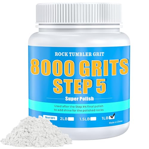 8000 & 12000 Grit Aluminum Oxide Rock Tumbler Polish Bundle