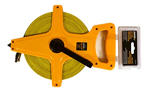 Johnson Level & Tool 1829-0200 Metric/Inch Fiberglass Long Tape, 200', Yellow, 1 Tape 200 Feet