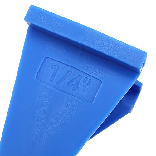 40 Pack 1/4 and 1/2 Inch Flooring Spacers, Flooring Installation Expansion Trim Spacers Triangle Laminate Wood Flooring Tools for Laminate, Vinyl Plank, Tiles, Hardwood, Floating Flooring, Blue
