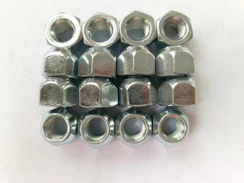 1/2"-20 Lug Nuts Replacement for E-Z-GO Clubcar Golf Carts, Scag Toro Exmark Aerators Staris Lazer Z E S X Staris Lawn Mower, Hydro-Gear hubs, Dexter Trailer Axle Polaris ATV (16pcs) 16
