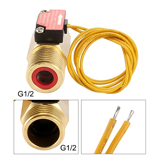 sourcing map G1/2 Hall Effect Liquid Water Flow Sensor Switch Flow Meter Counter 1-30L/min YF-C01