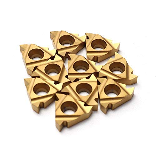 Maizoon Lathe Blades Carbide Inserts CNC Inserts Milling Machine 10pcs 16IR AG60 Rotary Tool DZ13