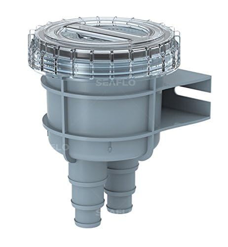 SEAFLO Raw Cooling Water Intake Basket Strainer for Seawater Marine & Boat Fits 1", 1.25" and 1.5" Hose