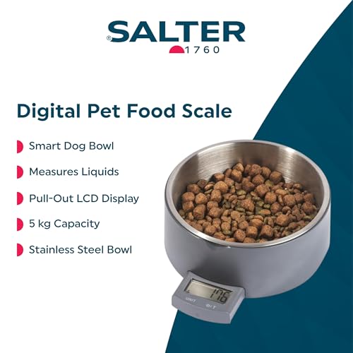 Salter Digital Pet Food Scale 5 Kg With Bowl