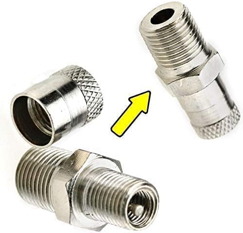 10X 1/8" BSP, BSPT, Schrader Tank Valve 25MM Wheel AIR Compressor 500 PSI 35 BAR