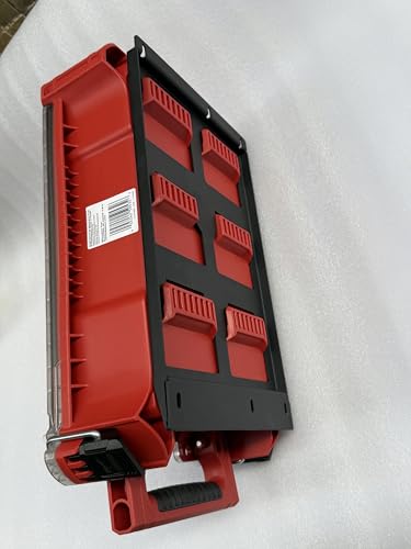 VELCKING for Milwaukee Packout Mounting Plate, Metal Storage Base, Wall and Floor Compatible Toolbox Mount (Black, 1-Half Plate) Black