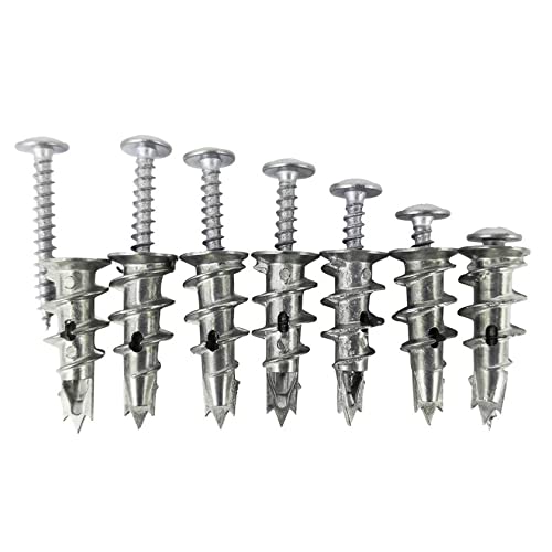 Frame Hanging Hanging Kit- Self Drilling Drywall Anchors with Screw, Keyhole Slot Marking Tool, Bubble Level, 50-75LB Hanging and Mounting