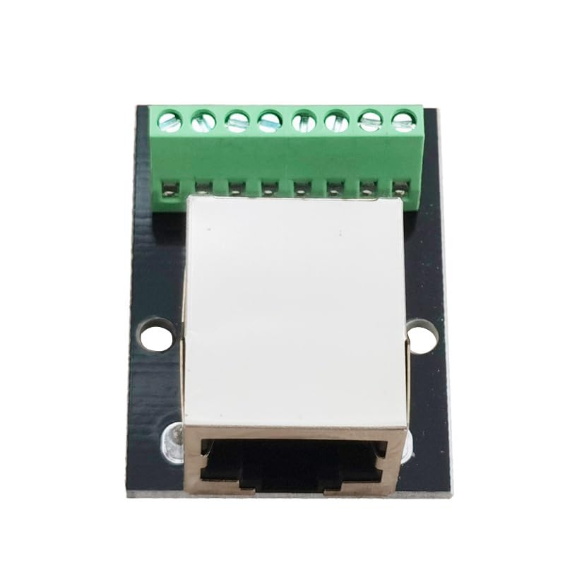 2PCS 2.54mm RJ45 Breakout Board, RJ45 Ethernet Single Female Connector, Network Port Adapter Terminal Block