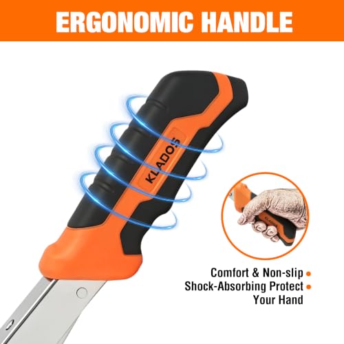 Compact Hammer Tacker Stapler Kit, All-Steel with Jam-Resistant Mechanism, with 1200 T50 Staples (1/4 in & 5/16 in) and Work Gloves for House Wrap, Insulation & DIY 1050301