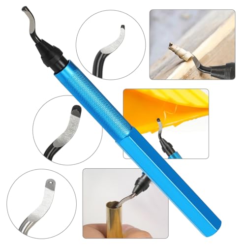 VASTOOLS Deburring Tool with 10 Different Blades with Side Cutters for DIY, Model Making, 3D Printer, Art, Plastic