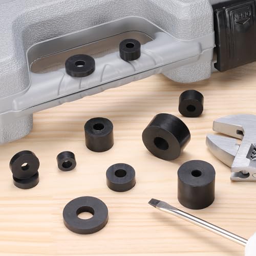 uxcell 36 Pcs Rubber Spacers 30mm OD x 8mm ID x 30mm Height Round Anti Vibration Spacer Rubber Bushing Grommets
