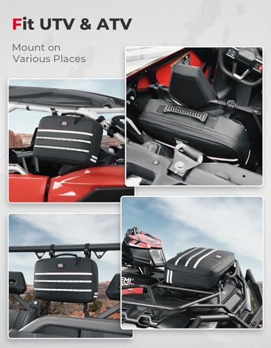 KEMIMOTO Drive Belt Bag Tool Bag Fit UTV ATV TPU Fabric Large Capacity