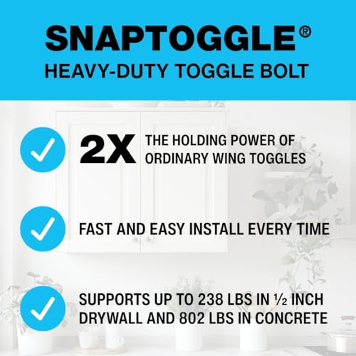 TOGGLER SNAPTOGGLE Toggle Anchor 3/16-24 UNC, 50 Pack, Bolts not Included 50 w/o Bolts