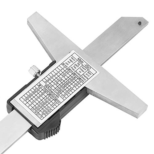0-150 mm Digital Depth Gauge, 0.01 mm High Accuracy Stainless Steel Digital Depth Caliper with mm/Inch Measuring System