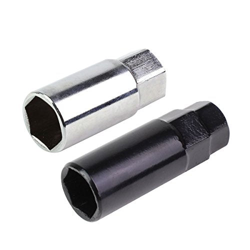 DNA Motoring LN-ZTL-9032-15-PP 16Pcs M12 x 1.5 25mm OD/75mm Height Open End Style Wheel Lug Nuts + Lock Nut + Key + Extension Adapter, Purple