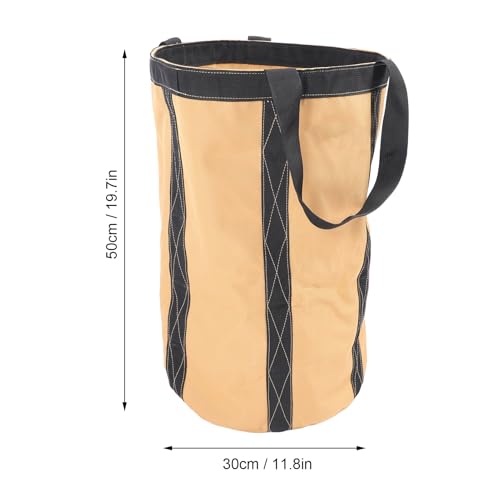 Luqeeg Tool Bucket Bag, Heavy Duty Tool Organizer, Portable Electrician Storage Organizer, 30kg Capacity Oxford Fabric 50 X 30cm for Garden Construction Carpenter Electrician