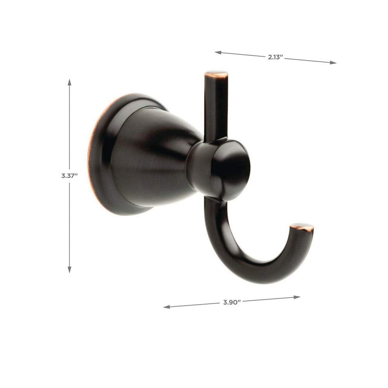 Franklin Brass Kinla Towel Hook, Oil Rubbed Bronze, Bathroom Accessories, KIN35-ORB-1 (Pack of 2) 1 (Pack of 2)