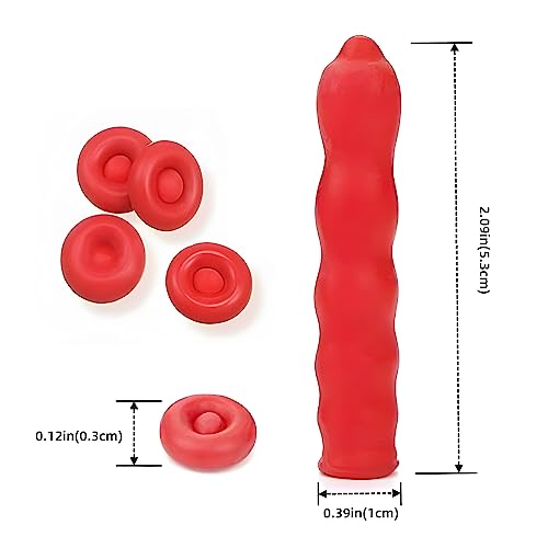 100 Caulk Saver Caps - Caulk Finishing Tool for Sealing and Preserving, Red 100