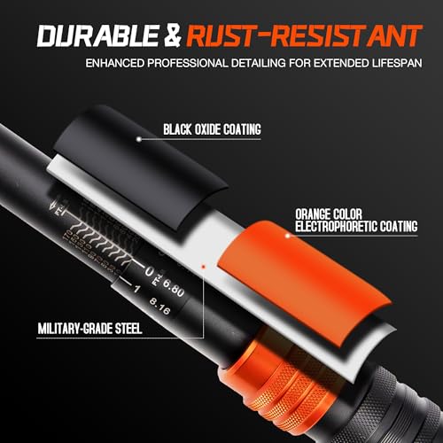 1/2-Inch Drive Click Torque Wrench, 10-180 Ft-Lb/13.6-244.0 Nm, Dual-Direction 72-Tooth Ratchet, ±3% Precision with Dual Scale Torque Wrenches for Bike, Motorcycle & Car 1/2" 1 PC