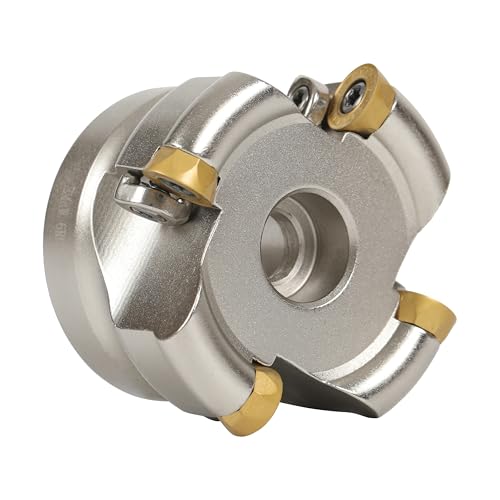 HFS(R) Face Mill Cutter Holder 63mm R8-FMB22 Shank with Cutter Inserts and Spanners for Milling EMRW 6R63-22(2.48")