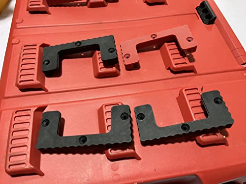 NyVoozy for Milwaukee Packout Cleats, 20+16PCS Cleat 'n' Feet Cleats Compatible with Milwaukee Packout System, MountTool Box Storage System Anywhere