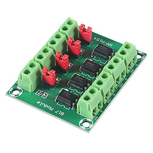 4 Channel Optocoupler PC817 Insulation Board Voltage Converter Adapter Module 3.6-30V Driver Photoelectric Insulated Module 4-channel optocoupler