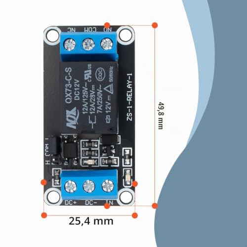 1 x DC 12 V Relay Module 1 Channel Relay with Optocoupler High or Low Level Trigger Extension Board 1 Pcs 1 Channel