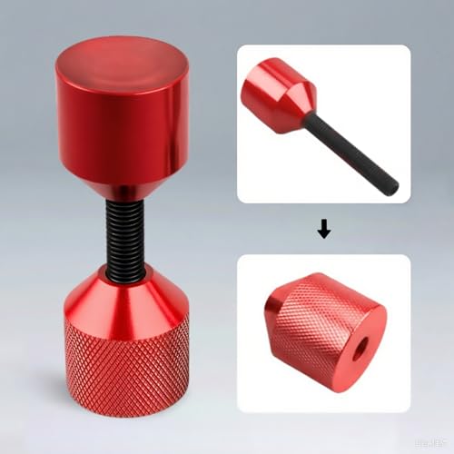 2 Pcs Aluminium Flange Two Hole Pins Set - 1-5/8'' Diameter Alignment Pin Red 1-5/8''