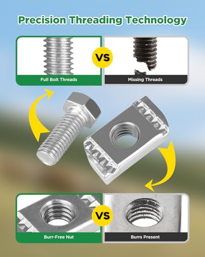 1/2"-13 Nylon Nut and Bolt & 1/2"-13 Nylon Channel Nut