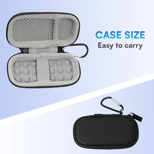 Denash Hard Shell Carry Case for Kardia Mobile ECG for Kardiamobile 6L ECG, Waterproof PU EVA All Round Protection Travel Suitcase with Strap