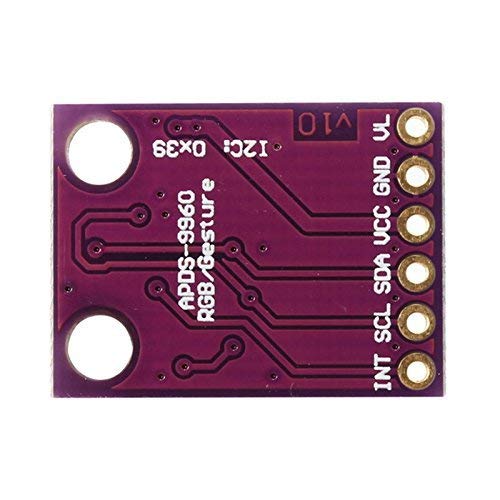 2PCS APDS-9960 APDS9960 RGB Gesture Sensor Module Hand Gesture Detection Motion Direction Ambient Light RGB Proximity Sensor Module Infrared Motion Sensor