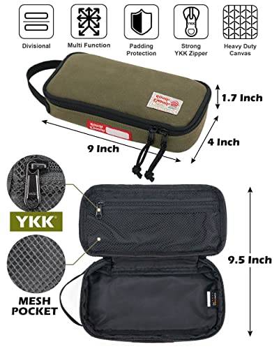 Rough Enough Canvas Small Tool Pouch Bag with Zipper Handle Bundle Set