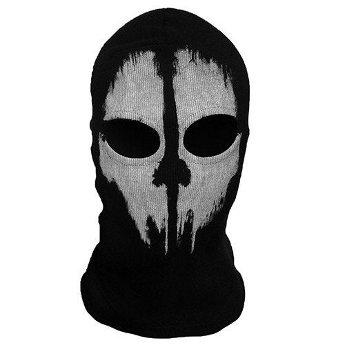 Takashi 2 Hole Balaclava Ghost Skull Face Mask Bike Motorcycle Helmet Hood Ski Sport Neck Face Mask Halloween Horror Call of Duty