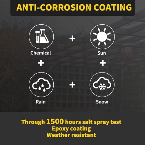 Deck Screws #8 x 2,310PCS and #10 x 3,310pcs Epoxy Coated, T25 Star Bit Above 1500 Hour Salt Spray Coating Outdoor Decking Screws Excellent Rust Resistant for Outdoor Wood Fence
