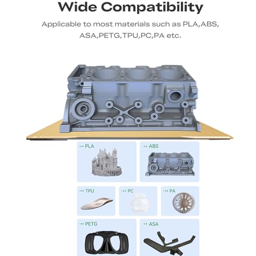 Creality K2 Double Sided PEI Build Plate, 3D Printer Heat and Wear Resistance Textured PEI Spring Steel Print Bed Platform with Wipe Nozzle Design for K2 270x293mm